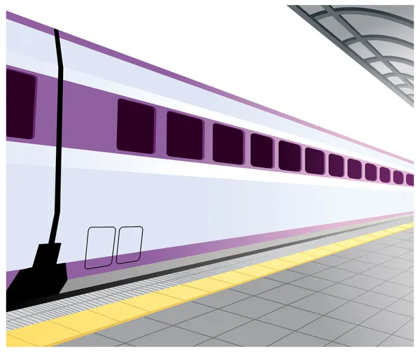 Gare ferroviaire — Image vectorielle