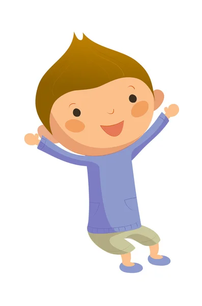 Portrét šťastného chlapce — Stockový vektor