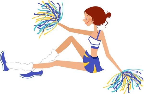 Pom-pom girl — Image vectorielle