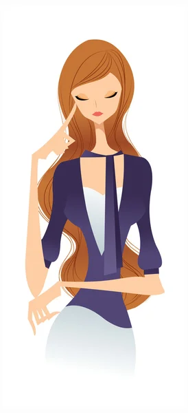 Trendy woman — Stock Vector