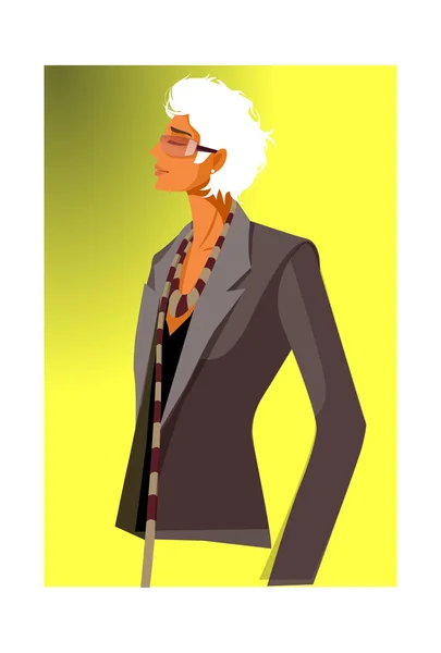 Trendy man — Stock Vector