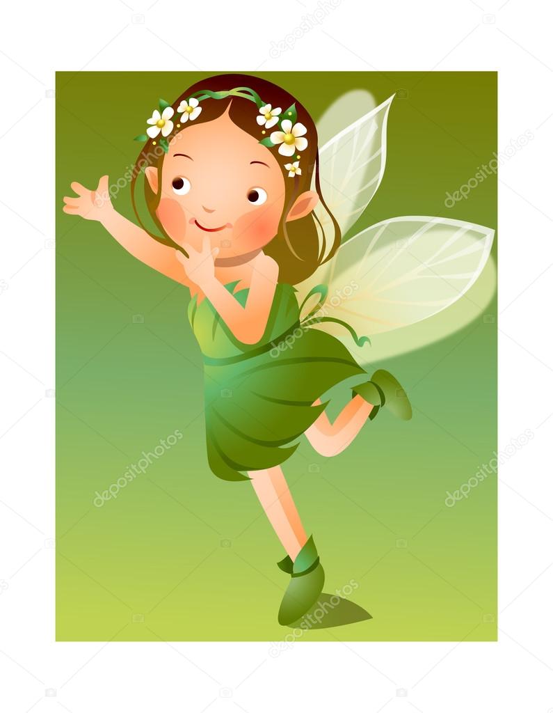 Girl in fairy dress