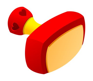 beyaz zemin üzerine kırmızı pul