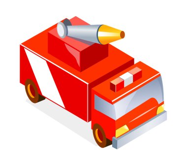 vektör simge itfaiye aracı