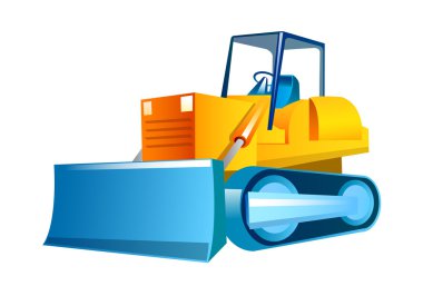 vektör simge buldozer