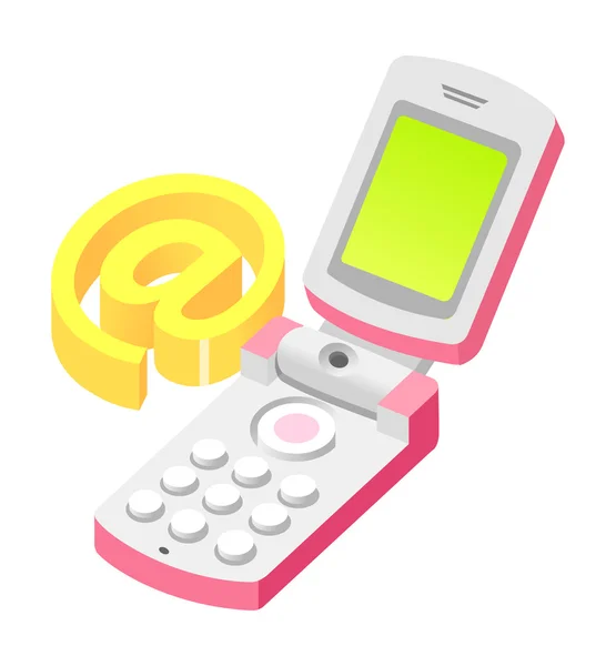 Mobiele telefoon — Stockvector