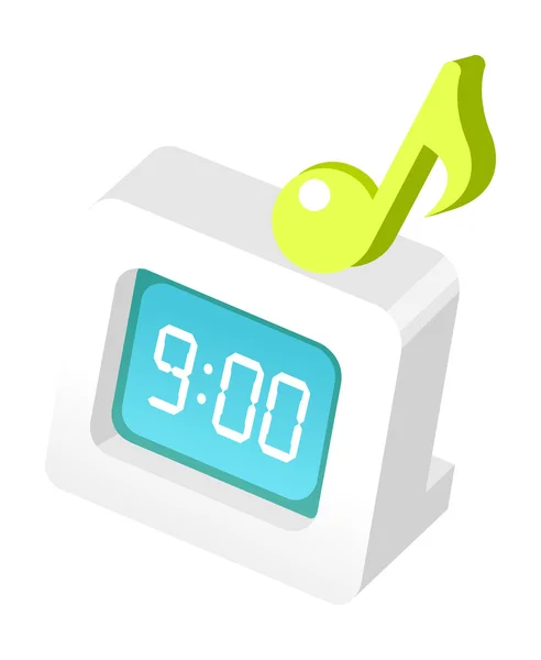 Reloj despertador — Vector de stock