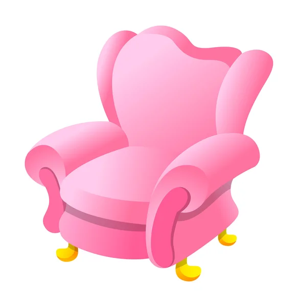 Vektor rózsaszín szék — Stock Vector