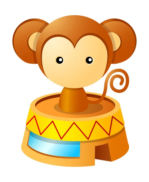 马戏团的猴子 — 图库矢量图片