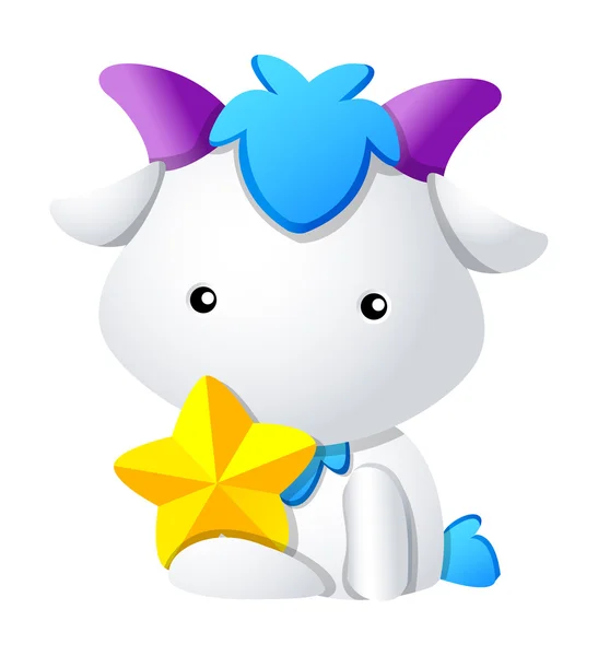 Barevné kráva — Stockový vektor