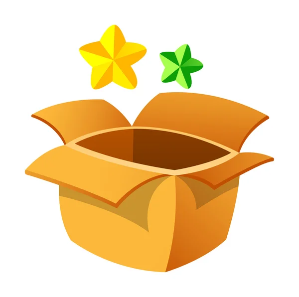 Caja vacía — Vector de stock