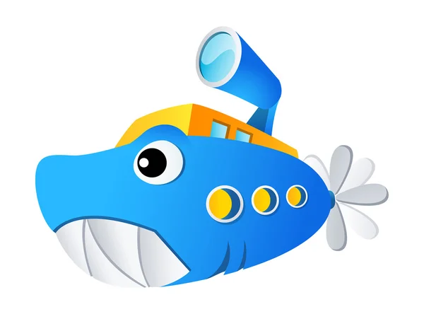 Shark Submarine — Stock Vector