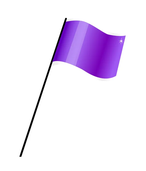 Bandera lila — Vector de stock