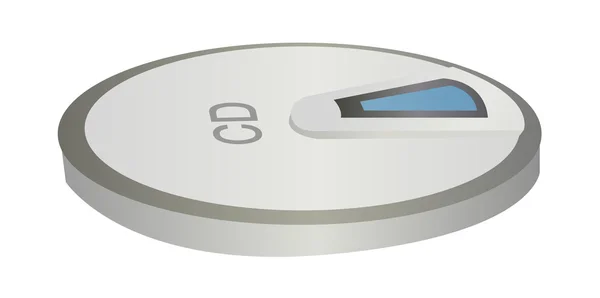 Silver cd walkman — Stock vektor