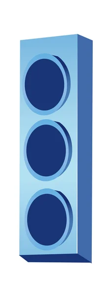蓝色扬声器 — 图库矢量图片
