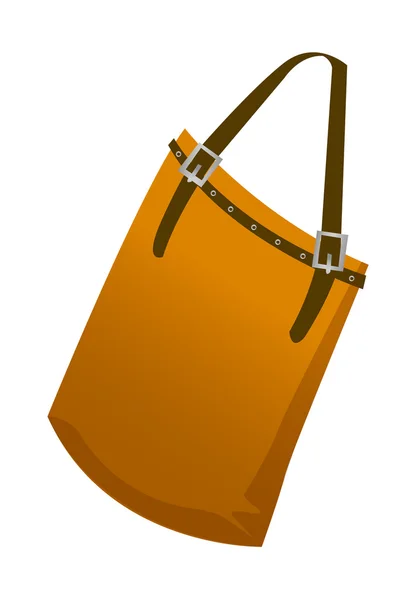 Brun väska — Stock vektor