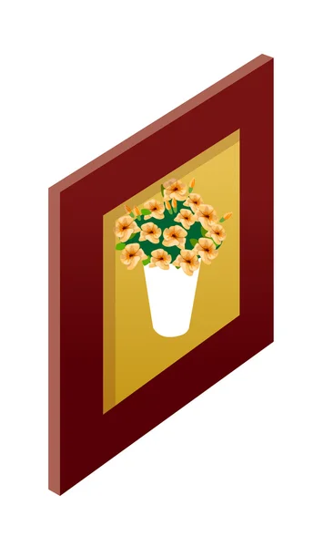 Картина букета цветов — стоковый вектор