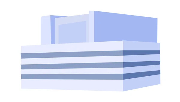 Bâtiment bleu — Image vectorielle