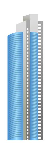 Blaues Gebäude — Stockvektor