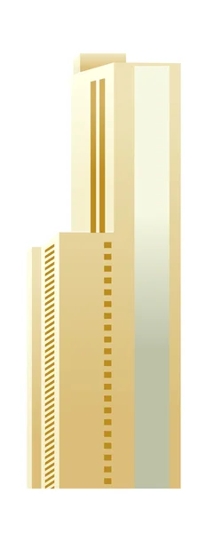 Bâtiment beige — Image vectorielle