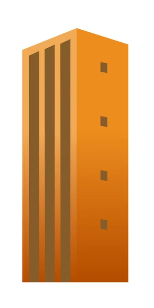 Pomarańczowy budynek — Wektor stockowy