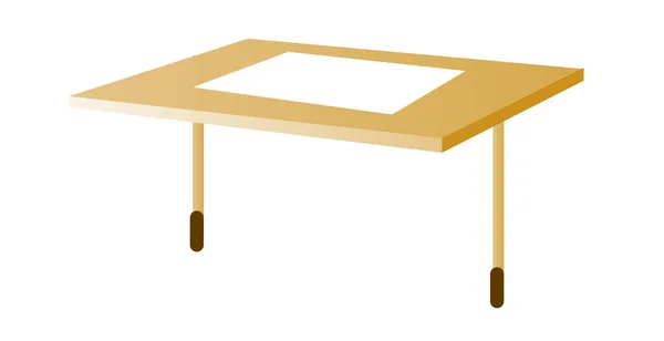 Table beige — Image vectorielle