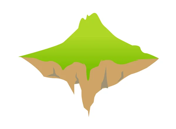 緑の島 — ストックベクタ