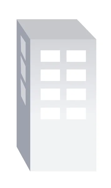 Bâtiment gris — Image vectorielle