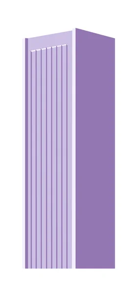 Vector edificio púrpura — Vector de stock