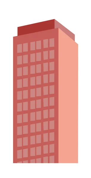 Vektor orange byggnad — Stock vektor