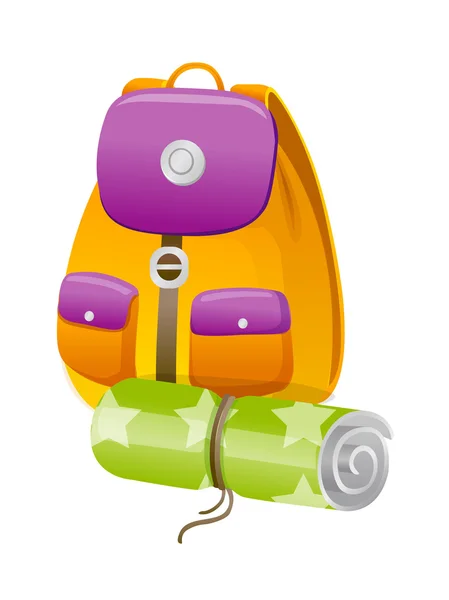 Mochila con icono de vector — Archivo Imágenes Vectoriales