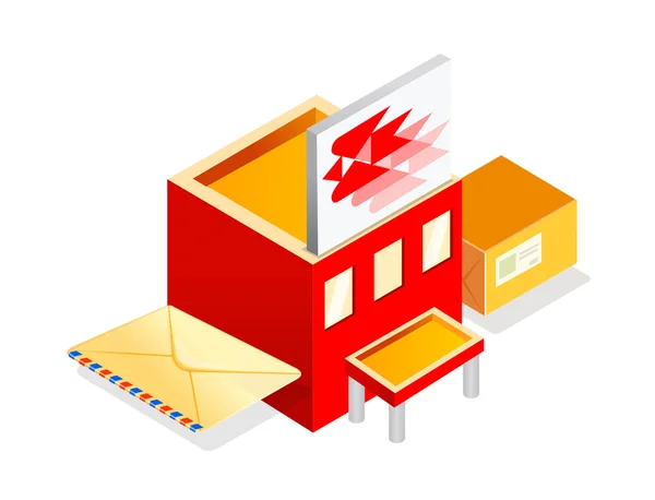 Vector icon post office — Stock Vector