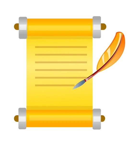 Vector icon roll of paper — Stock Vector