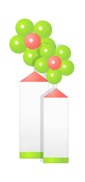 Vector icono globos — Vector de stock