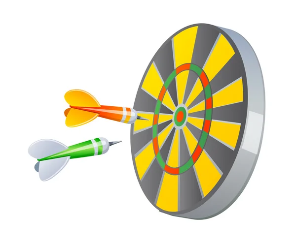 Ícone do vetor dartboard — Vetor de Stock