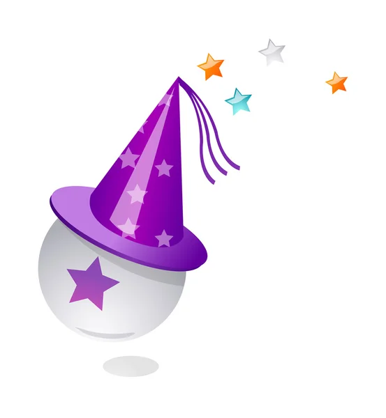 Vektorové ikony magický klobouk — Stockový vektor