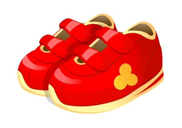 Ícone do vetor sapatos de bebê — Vetor de Stock