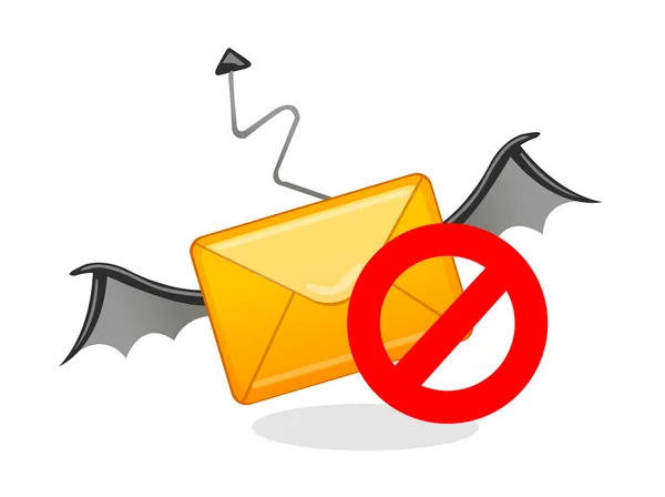 Vektor-Symbol Spam-Mail — Stockvektor