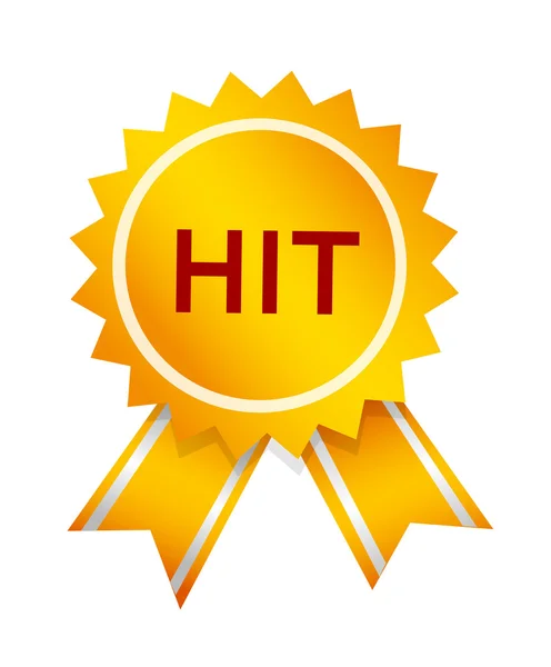 Vector icon hit medal — Stock Vector