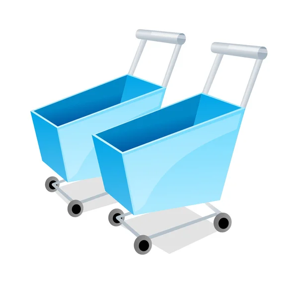Vecteur icône supermarché chariot — Image vectorielle