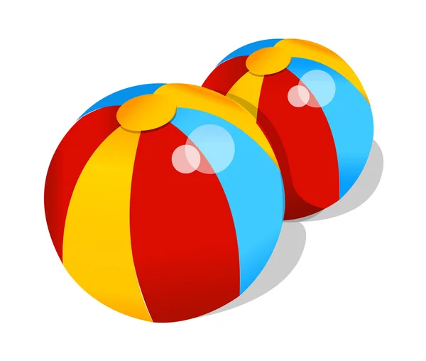 Vektorové ikony beach ball — Stockový vektor