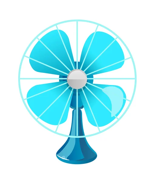 Modrý ventilátor — Stockový vektor