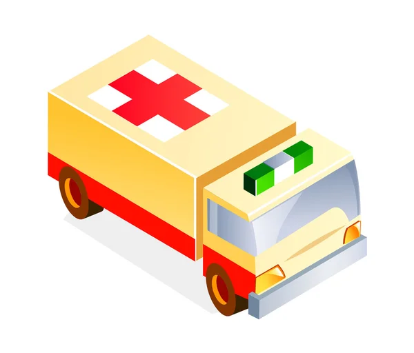 Oyuncak ambulans — Stok Vektör