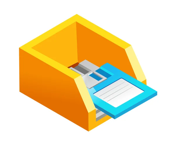 Vector icon floppy disk — Stock Vector