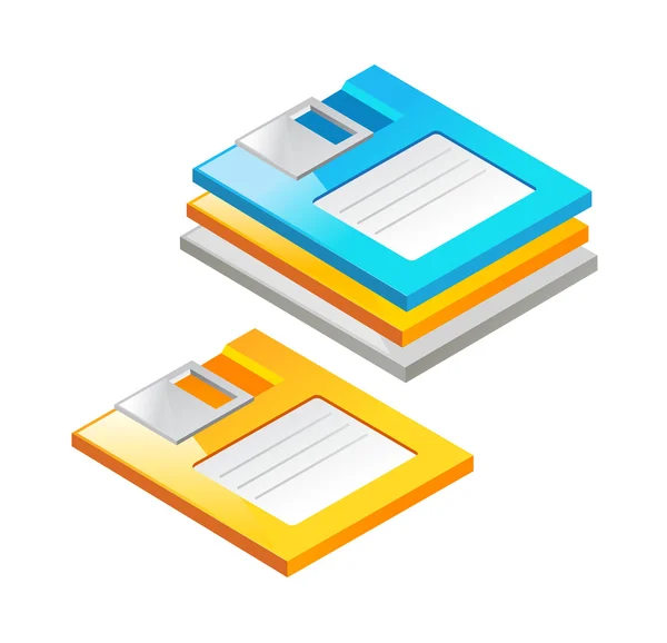 Vector icon floppy disk — Stock Vector