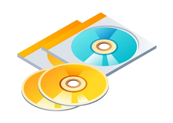 Vector icono cd — Archivo Imágenes Vectoriales