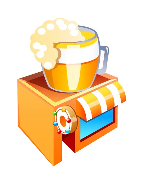 Vektorové ikony pivní bar — Stockový vektor