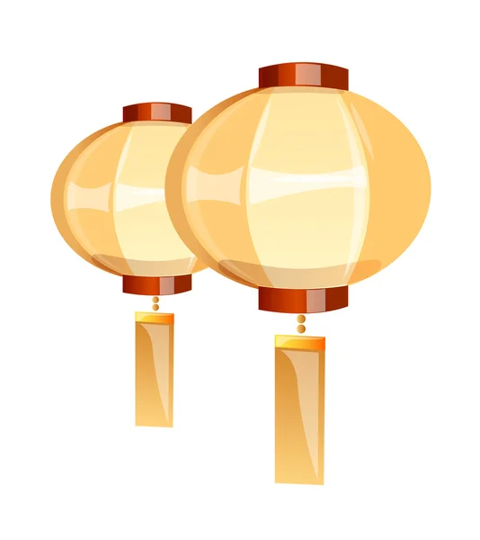 Vector icon buddhism lamp — Stock Vector