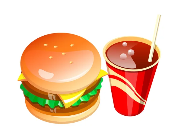 Icône vectorielle fastfood — Image vectorielle