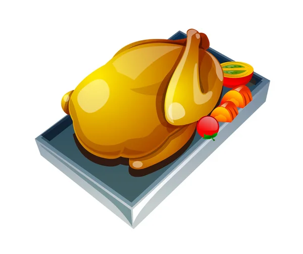 Vector icon chicken — Stock Vector